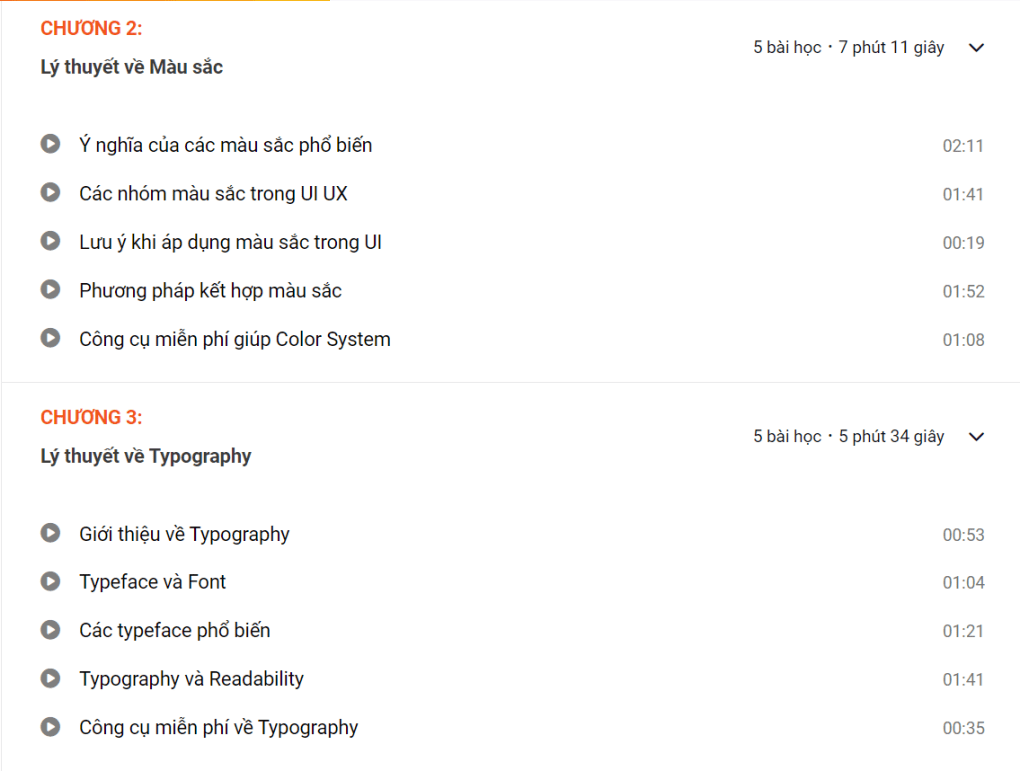Nội dung khóa học Thiết kế giao diện Mobile App (UI) với siêu ứng dụng Figma