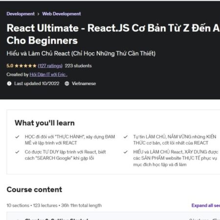 React Ultimate – React.JS Cơ Bản Từ Z Đến A Cho Beginners