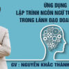 Khoá học Ứng dụng Lập trình ngôn ngữ tư duy (NLP) trong lãnh đạo doanh nghiệp