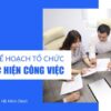 Lập kế hoạch và tổ chức công việc